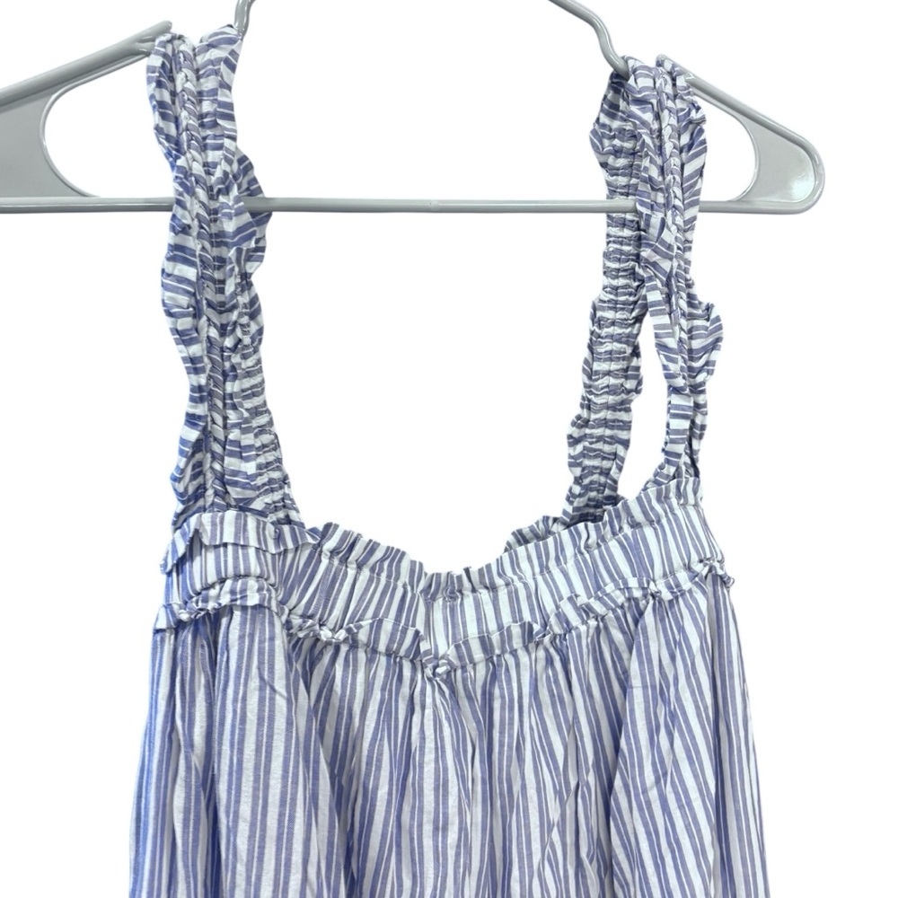 J. CREW Cotton Voile Ruffle-trim Shift Dress in Stripe - Picture 6 of 7